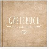 Sophies Kartenwelt Gästebuch Hochzeit - Hochwertiges Hardcover / 144 weiße Seiten / 21 x 21...