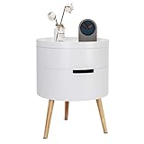 WOLTU Beistelltisch TS50ws-1 Nachttisch Nachtkommode Nachtschrank Sofatisch, mit Stauraum, mit...