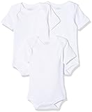 Schnizler Unisex Baby kurzarm, 3er Pack Uni, Oeko-Tex Standard 100 Body, Weiß (weiß 1), 50...