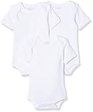 Schnizler Unisex Baby kurzarm, 3er Pack Uni, Oeko-Tex Standard 100 Body, Weiß (weiß 1), 50...