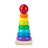 Melissa & Doug Regenbogenstapler aus Holz (9 Teile)