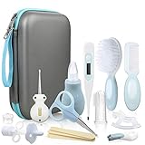 Lictin Babypflegeset 15 teilige Baby Pflegeset Neugeborene mit Nasensauger Kamm Nagelschere Baby...