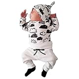 QinMM Babykleidung Satz, Neugeborenes Baby Mädchen Jungen Niedlich Wolken Druck Lange Ärmel...