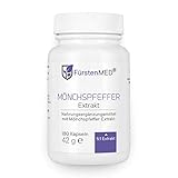 FürstenMED® Mönchspfeffer Kapseln Hochdosiert 20mg Extrakt (5:1 Verhältnis) - Vegan - 180...