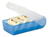 HAN Lernkarteibox CROCO 997-643, DIN A7 quer in Transluzent/Blau / Karteikasten für regelmäßiges...