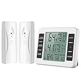 [Neue Version] ORIA Kühlschrank Thermometer Gefrierschrank Thermometer, Kühlschrankthermometer...