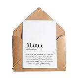 Mama: Karte mit Umschlag – Mama Definition