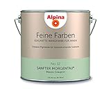 Alpina 2,5 L. Feine Farben, Farbwahl, Edelmatte Wandfarbe für Innen (No.12 Sanfter Morgentau -...