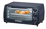 Mini Backofen 13 Liter | Pizzaofen | Timer | herhausnehmbares Krümelblech | Minibackofen | Backofen...