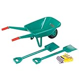 Theo Klein 2752 Bosch Gartenset mit Schubkarre I Mit Schaufel, Rechen und Arbeitsshandschuhen I...