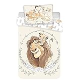 Disney König der Löwen Simba Mufasa Baby Bettwäsche Kopfkissen Bettdecke 100% Baumwolle 100x135...