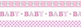 Ursus 58810014 Masking Tape Baby Girl, 3 Rollen 15 mm x 10 m