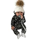 Baby Jungen Mädchen Camouflage Print Kapuzen-Overall Overall Kleidung Outfits Xinantime (0-3Monat,...