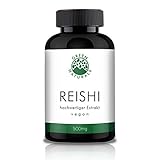 Reishi Extrakt (100 Kapseln á 500mg) - deutsche Herstellung - 100% Vegan & Ohne Zusätze - Vorrat...