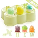 Eisformen BPA frei, 6 Eisform Eis am Stiel, Klein Eisförmchen Popsicle Formen, Stieleisformer...