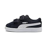 Puma Unisex-Kinder Smash v2 SD V Inf Sneaker, Blau (Peacoat White), 26 EU