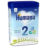 Humana Folgemilch 2, Babynahrung im Anschluss an das Stillen, mit Vitamin A, C & D, ohne Stärke,...