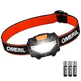 Stirnlampe OMERIL LED Stirnlampe Kopflampe, Superhell Wasserdicht Leichte Mini Stirnlampe LED mit 3...
