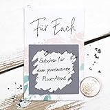 Rubbellos *Für euch* zur Babyparty, Gastgeschenkidee, Schwangerschaft, Rubbelkarte