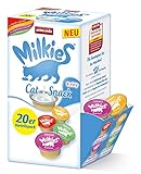 animonda Milkies Mix Variety, Katzenmilch portioniert, 4 x 20 Cups á 15 g