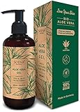 Aloe Vera Gel mit 100% Bio Aloe Vera | Frei von Alkohol & Parfüm | NATURKOSMETIK | Tierversuchsfrei...