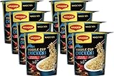 Maggi Magic Asia Chicken Noodle Cup, Instant Nudel-Snack, asiatisches Fertiggericht, mit Gemüse...