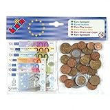 Theo Klein 9612 - Euro Kindergeld mit Kopfkarte Münzen, Scheine
