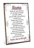 TypeStoff Holzschild mit Spruch – Danke Mama – im Vintage-Look mit Zitat als Geschenk und...