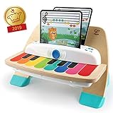 Baby Einstein Hape Magic Touch Piano Musikspielzeug Klavier aus Holz, mit 3 Notenblättern und 6...