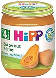 Hipp Bio Gemüse Reiner Butternut-Kürbis, 6er Pack (6 x 125 g)