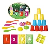 Knorrtoys 56000 - Party Set - 'Fun' 32teilig, Sackhüpfen, Eierlaufen, Dosenwerfen