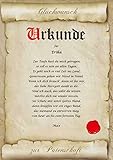Patenschaft Urkunde personalisiert Geschenk Karte Taufe Kind Patentante Patenonkel Taufpaten