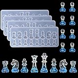 CDIYTOOL Schachfiguren Silikonform, DIY Fondant Form Handwerk Schmuckherstellung Epoxidharz...