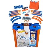 Hot Wheels GGP93 - Track Builder Mega Stunt Box mit Tracksets und Zubehör inkl. 2 Autos, Jungen...