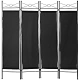 TecTake 4tlg Raumteiler Trennwand Paravent spanische Wand 180x160cm - Diverse Farben und Mengen -...