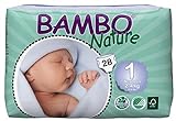 Bambo Nature New Born Größe 1 (2–4 kg) Eco Windeln für Neugeborene – 28 Stück pro...