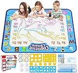 Jasonwell Wasser Doodle Matte Aqua Doodle Malmatte Mit Wasserstift Groß Magic Wasser Zeichnen Matte...