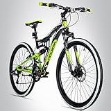 Bergsteiger Kodiak 26 Zoll Mountainbike, geeignet ab 150 cm, Scheibenbremse, Shimano 21...