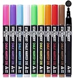 Stationery Island Kreidestifte D30 In 10 Verschiedene Farben – 3mm Dünne Rundspitzen. Trocken...
