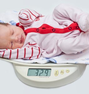 Das Gewicht beim Baby