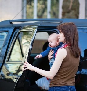 Autoaufkleber mit Baby-Spruch